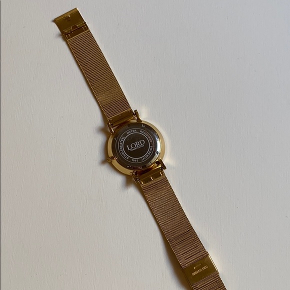 Lord Timepieces Mesh Gold Womens Watch - Picture 11 of 12